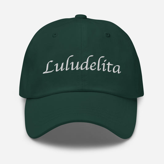 green cotton baseball cap front view