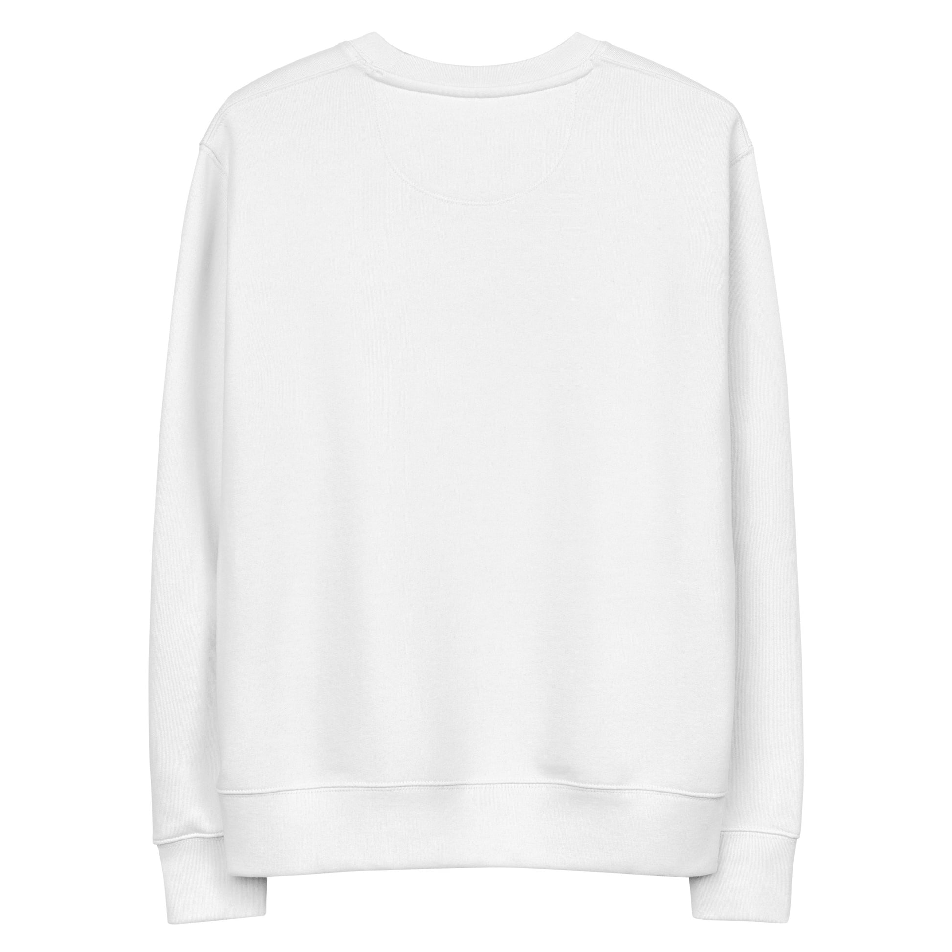 organic cotton white sweatshirt